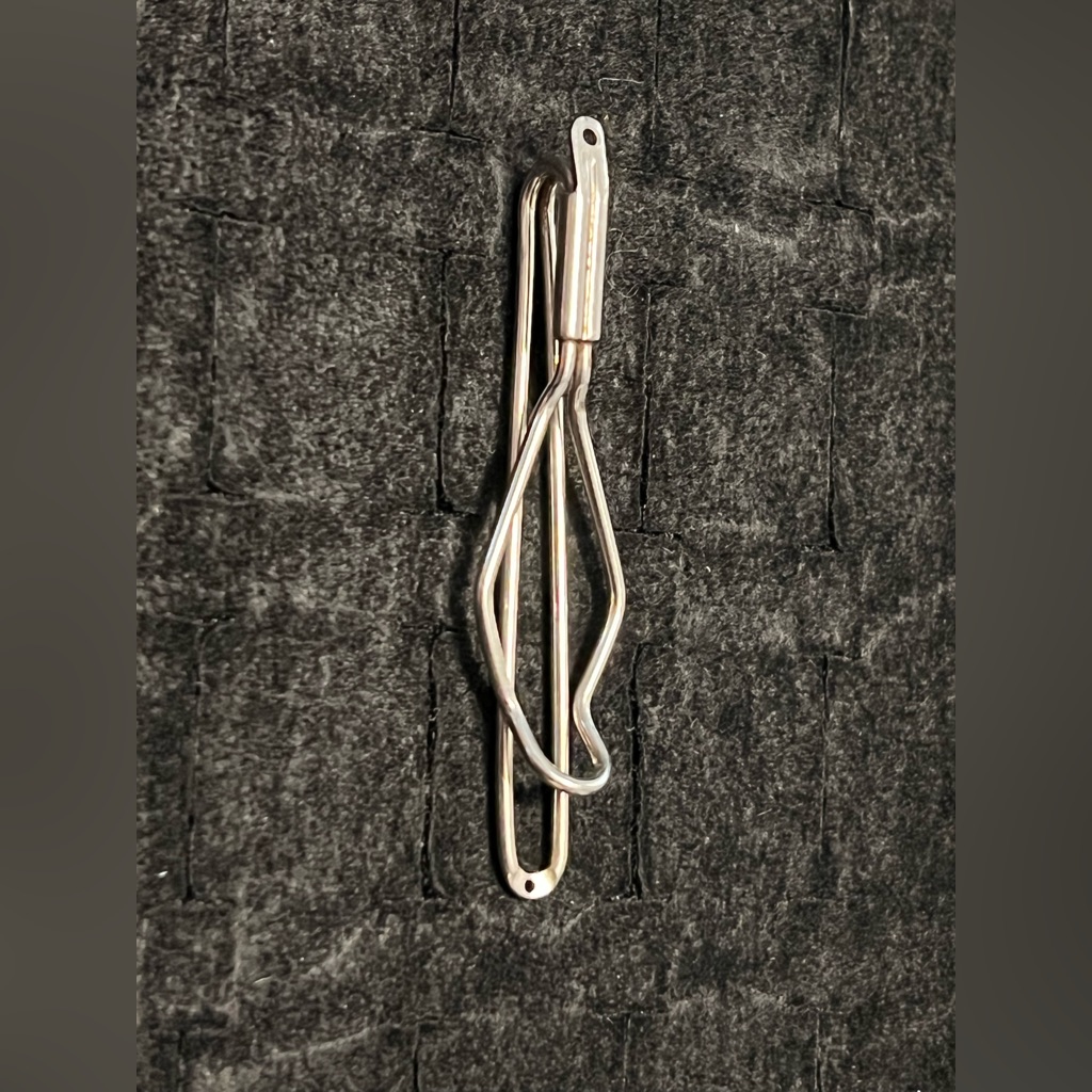 Silver Metal Tie Bar Clasp